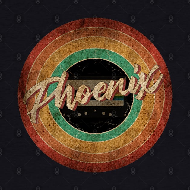 Phoenix Vintage Circle Art by antongg